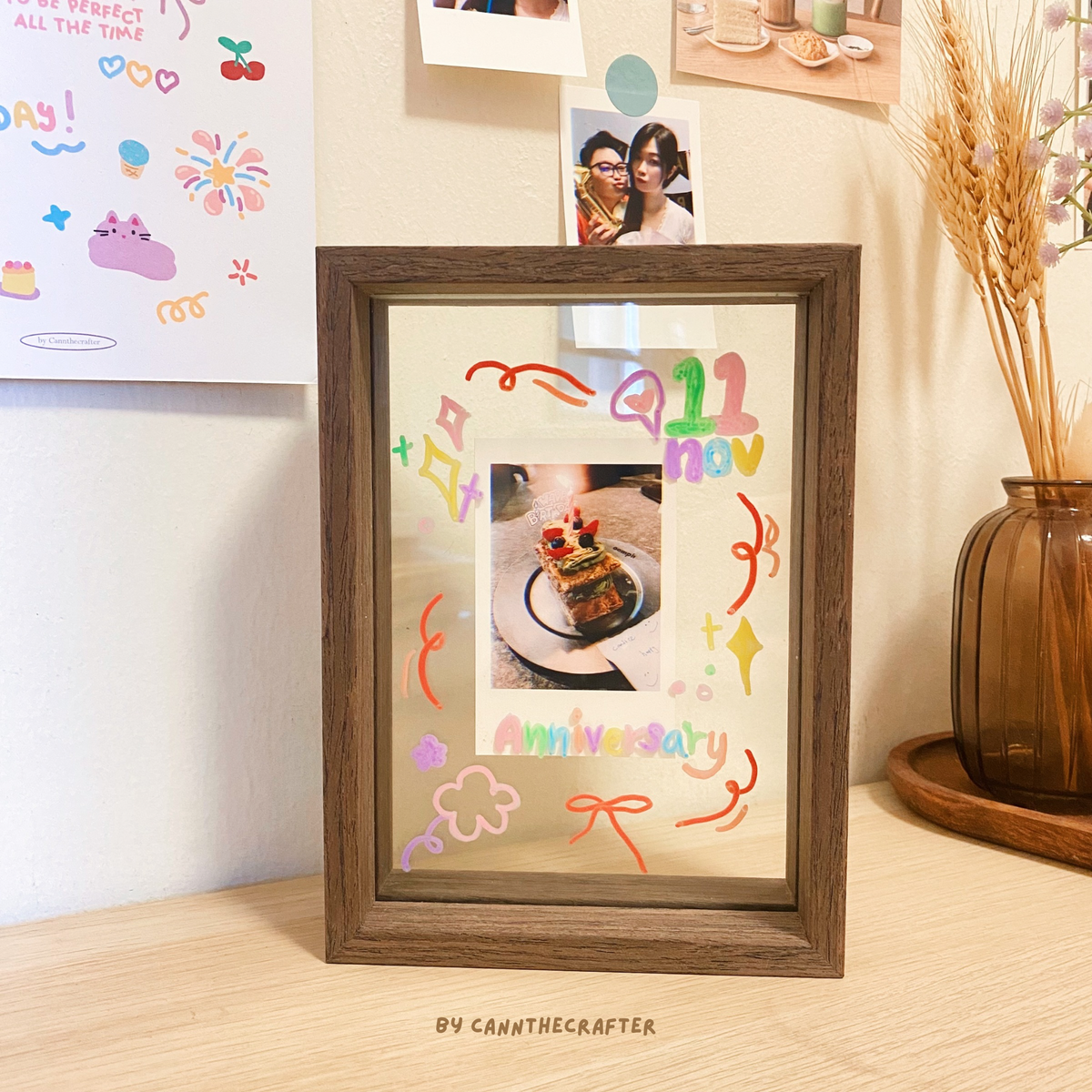Hand Illustrated Memory Frame